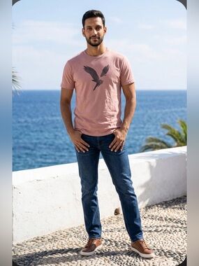 American Eagle Outfitters Pink Short Sleeve Tee
